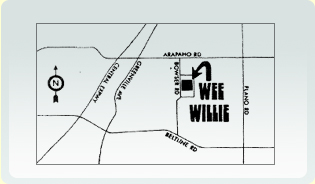 image of map to Wee Willies